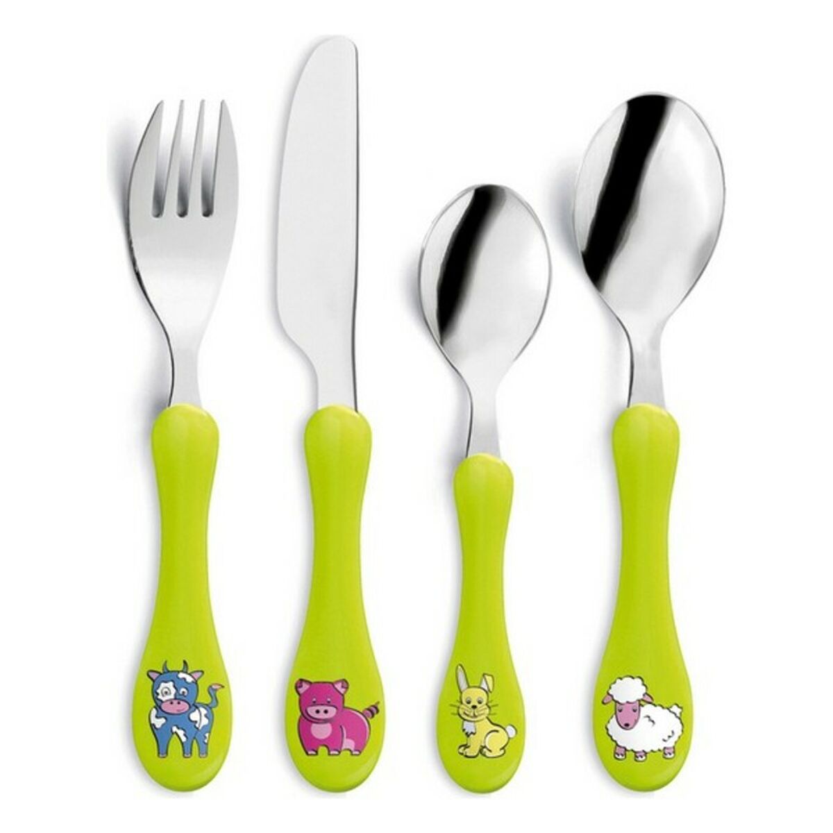 Set di Posate Amefa Enfant in Metallo Bicolore