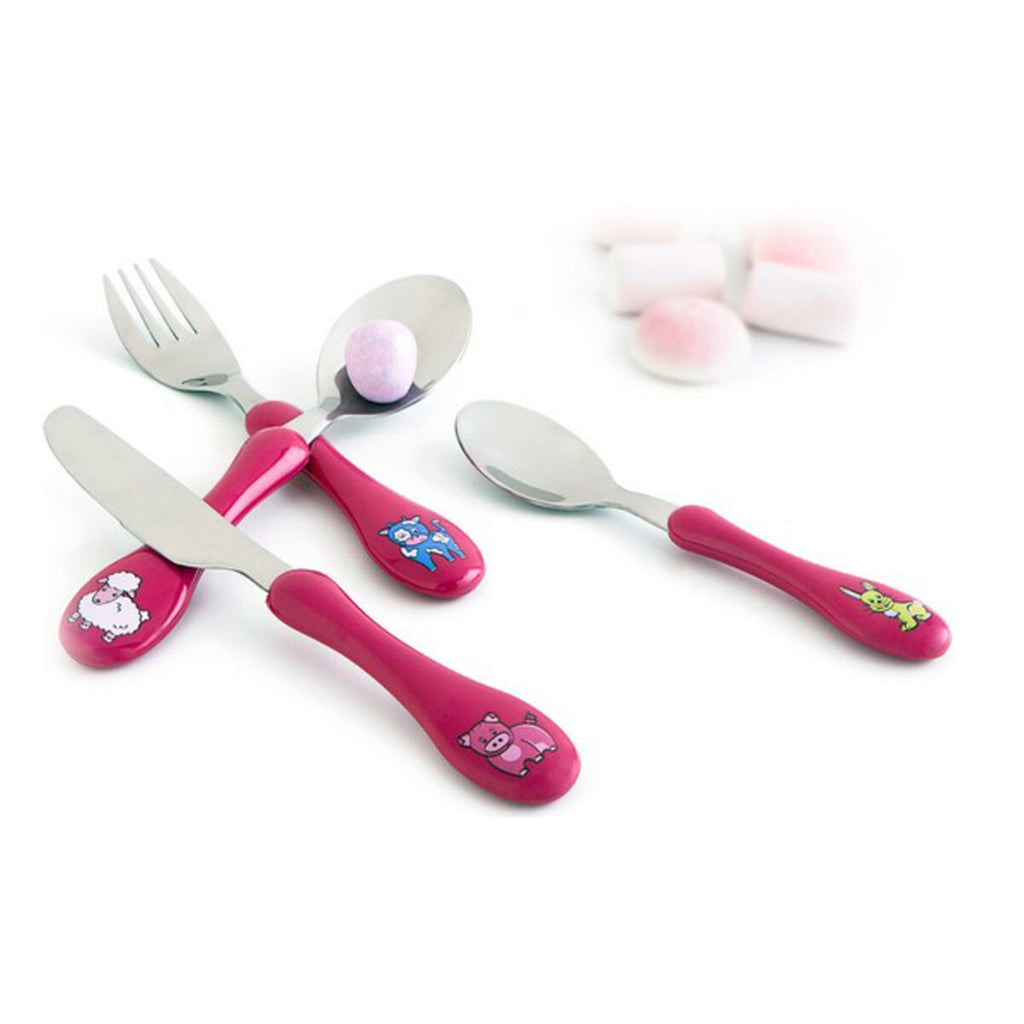Set di Posate Amefa Enfant in Metallo Bicolore