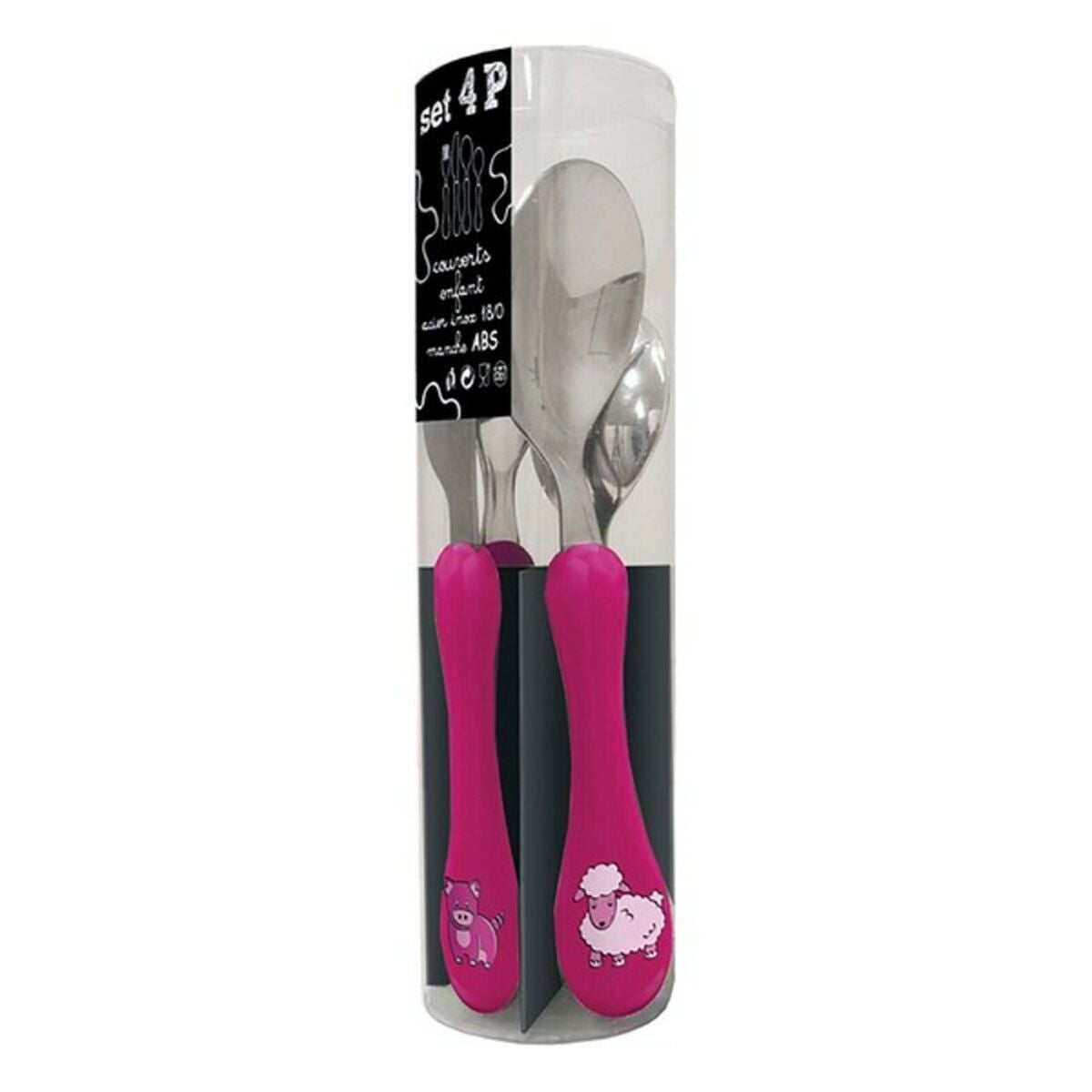 Set di Posate Amefa Enfant in Metallo Bicolore