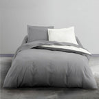 Set di Biancheria da Letto TODAY Bianco Grigio Chiaro 200 x 200 cm
