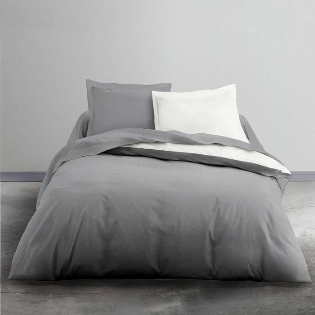 Set di Biancheria da Letto TODAY Bianco Grigio Chiaro 200 x 200 cm