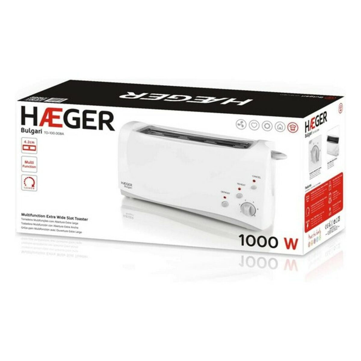 Tostapane multifunzione Haeger Bulgari 1000 W
