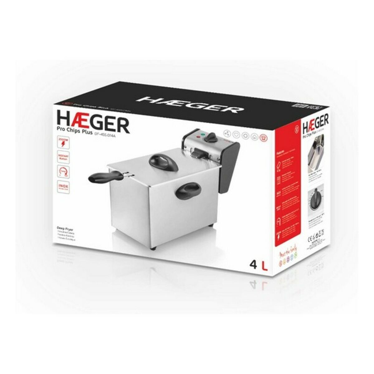 Friggitrice Haeger PRO CHIPS PLUS 2000W 4 L