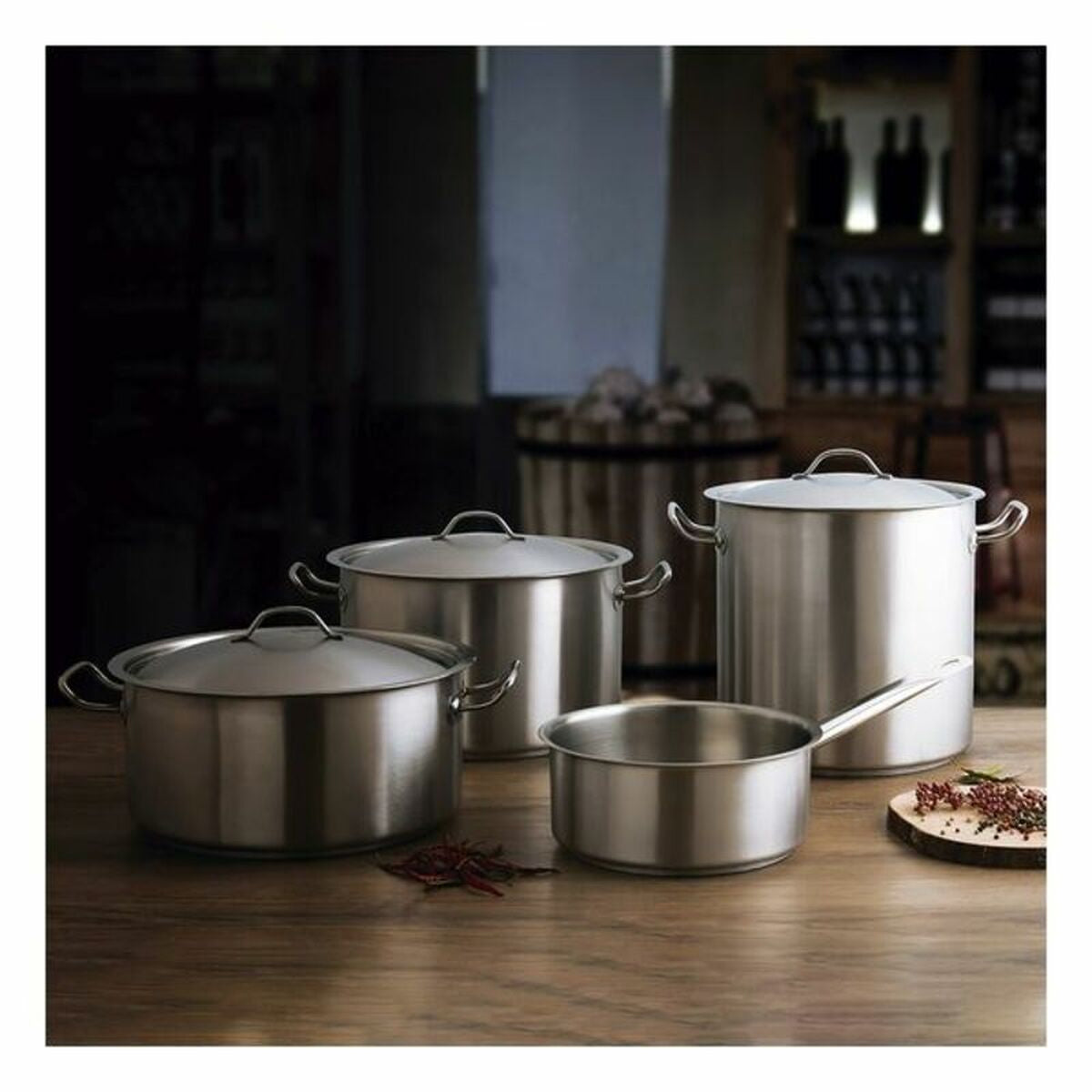 Casseruola con coperchio Quid Professional Koncept in acciaio inox 18/10