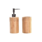 Set da Bagno DKD Home Decor Naturale Bambù 6,8 x 7,5 x 18 cm