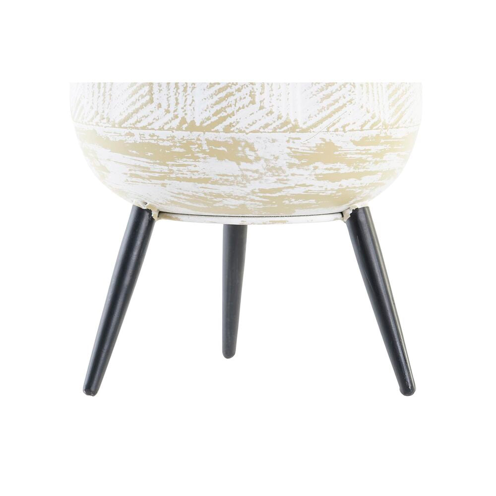 Set di Fioriere DKD Home Decor 24 x 24 x 39 cm in Metallo (2 Unità)