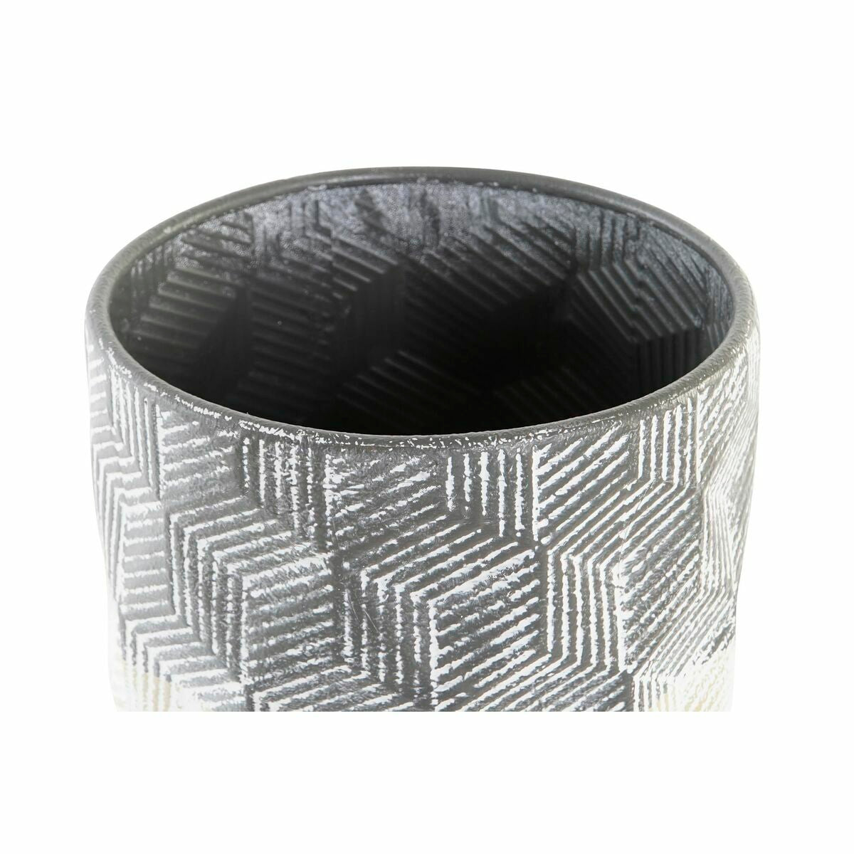 Set di Fioriere DKD Home Decor 24 x 24 x 39 cm in Metallo (2 Unità)