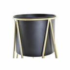 Set di vasi DKD Home Decor Nero Oro Metallo Moderno (26 x 26 x 70 cm)