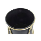 Set di vasi DKD Home Decor Nero Oro Metallo Moderno (26 x 26 x 70 cm)