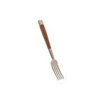 Cutlery DKD Home Decor Natural Silver Stainless steel Acacia (4,5 x 2