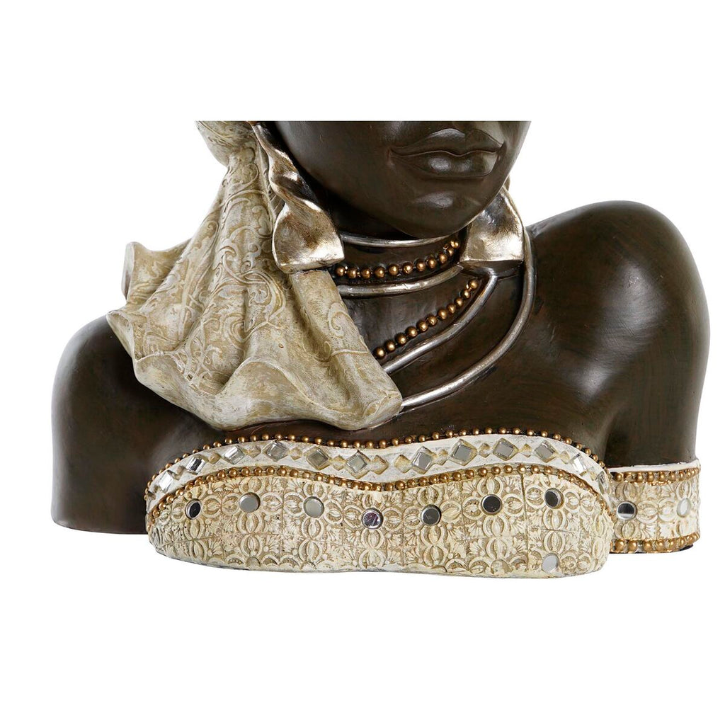 Figura Decorativa DKD Home Decor 32 x 22,5 x 35 cm Donna Africana (2 Unità)