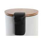 Pattumiera a Pedale DKD Home Decor Naturale Bianca 3 L
