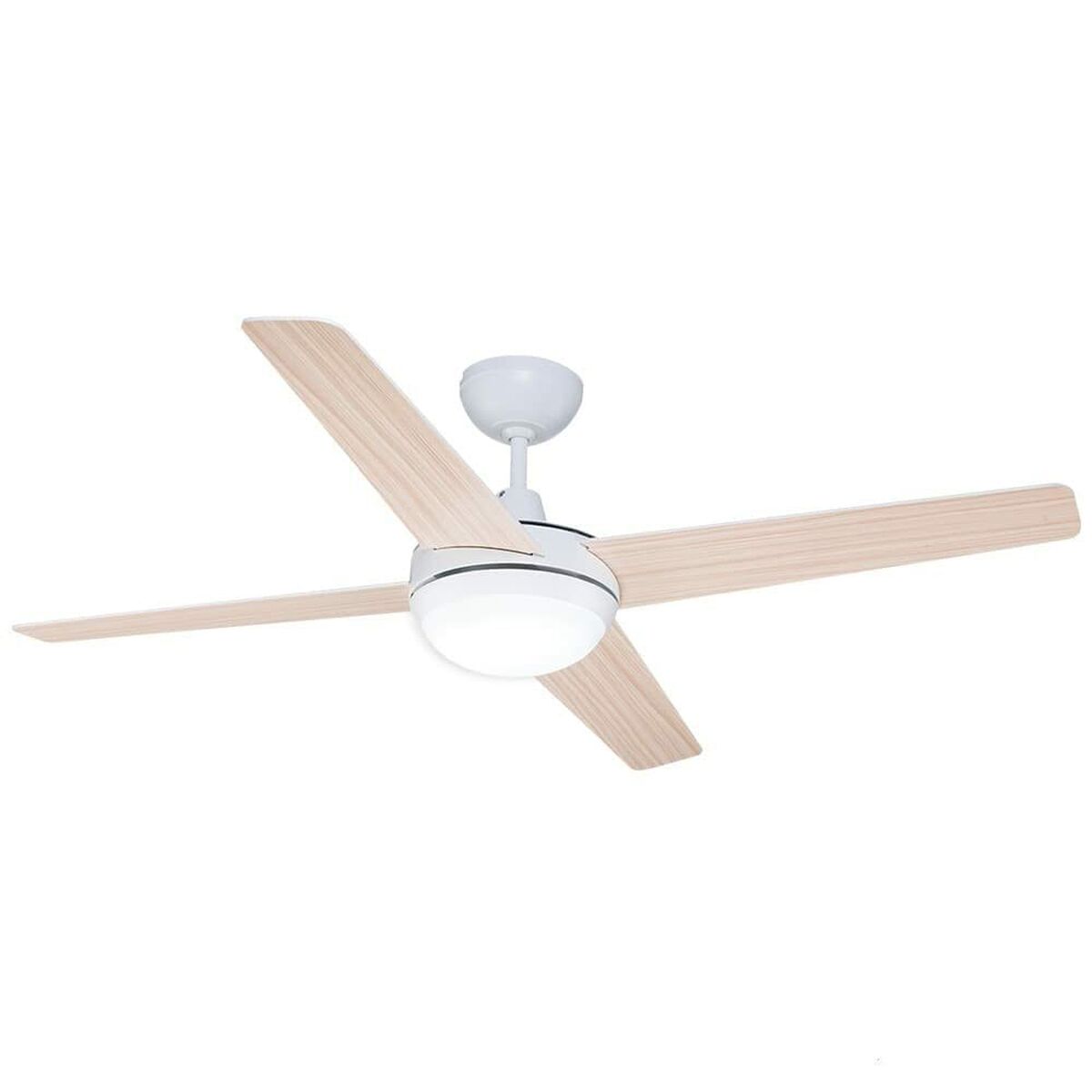 Ventilatore da Soffitto con Luce EDM Chukotka Bianco 28 W Ø 132 cm