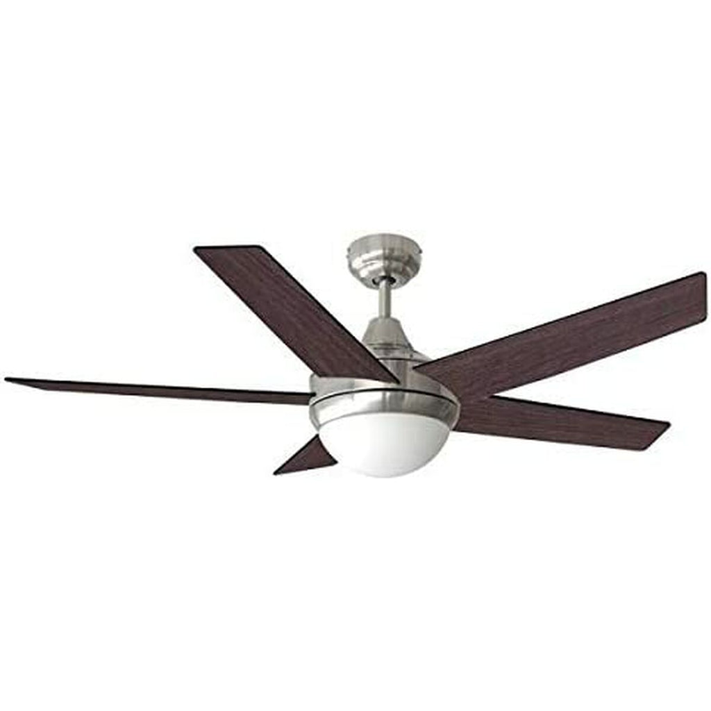 Ventilatore da Soffitto con Luce EDM Nero Wengé 60 W Ø 132 cm
