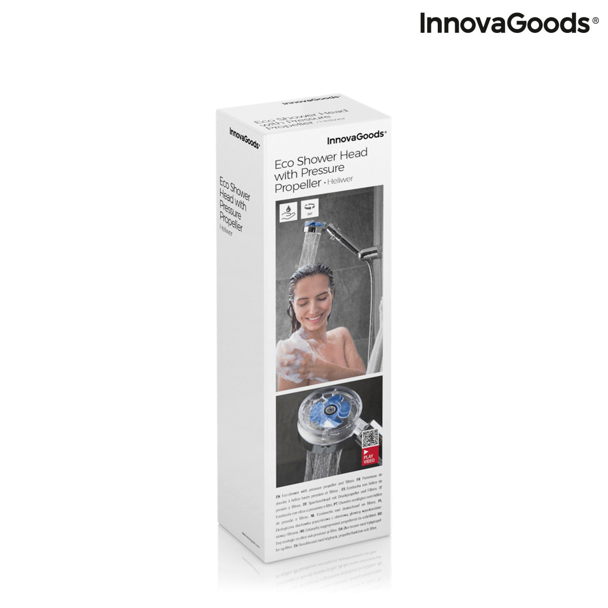 Doccia Ecologica con Elica a Pressione e Filtro Purificante Heliwer