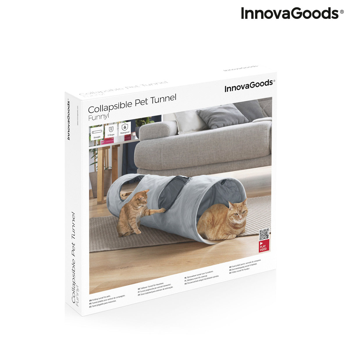 Tunnel Pieghevole per Animali Domestici InnovaGoods