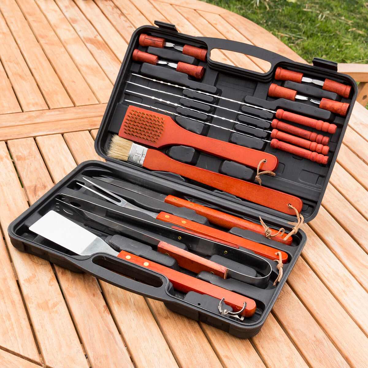 Valigetta Barbecue Barbecase InnovaGoods 18 Pezzi