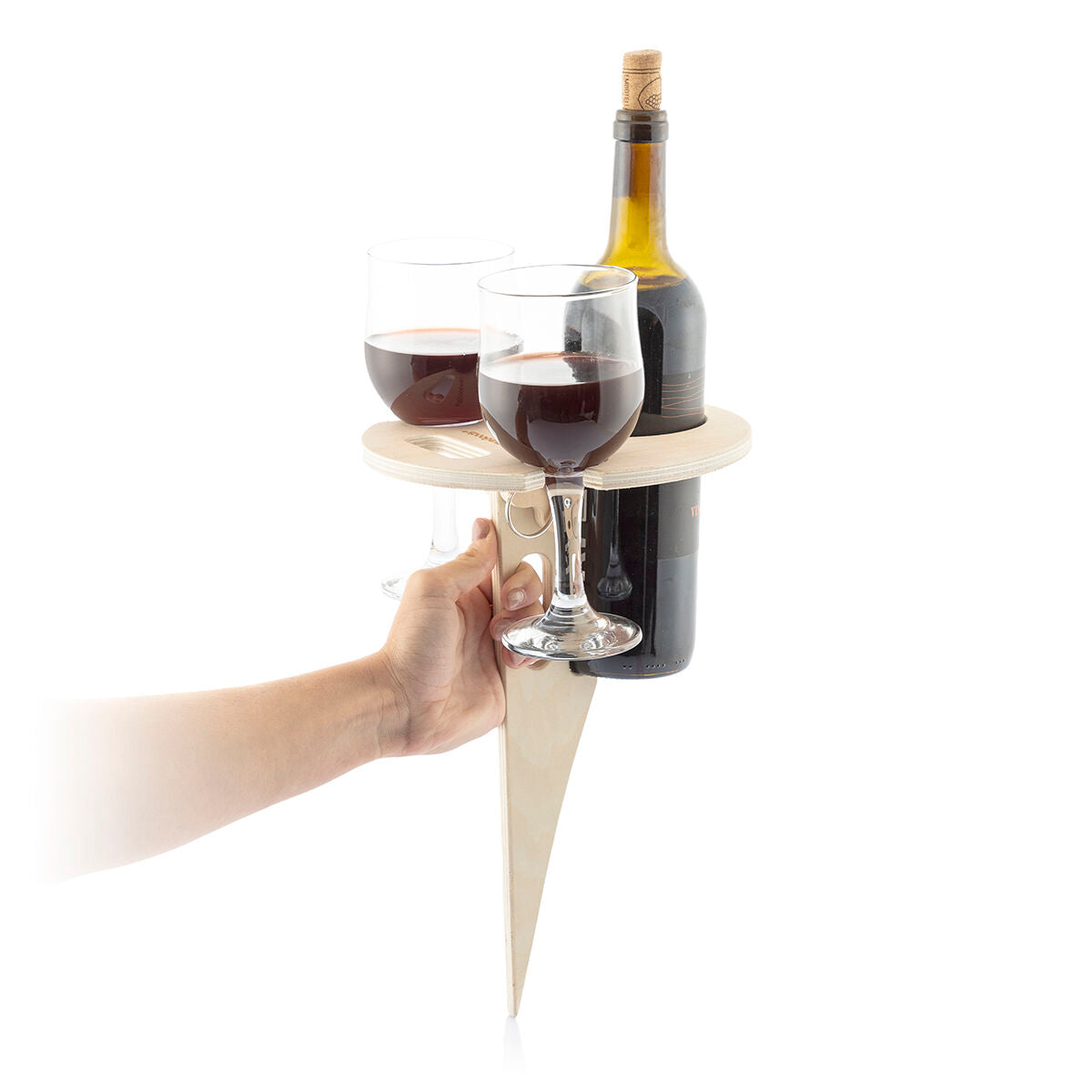 Tavolino Pieghevole e Portatile per Vino da Esterno Winnek InnovaGoods