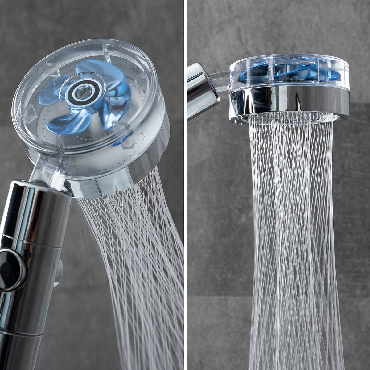 Doccia Ecologica con Elica a Pressione e Filtro Purificante Heliwer