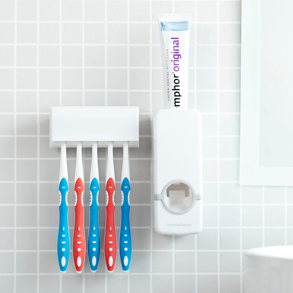 Dispenser e Portaspazzolini per Dentifricio InnovaGoods Diseeth
